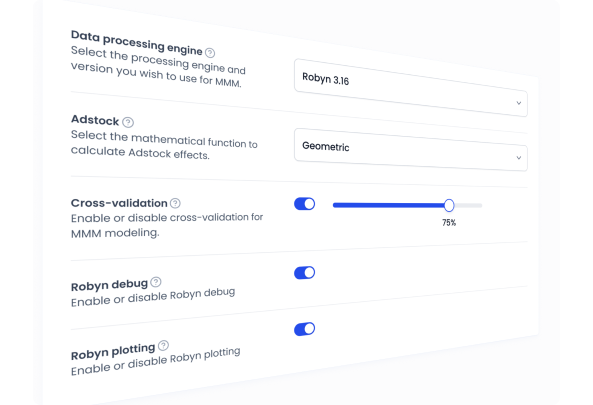 Engine-specific settings